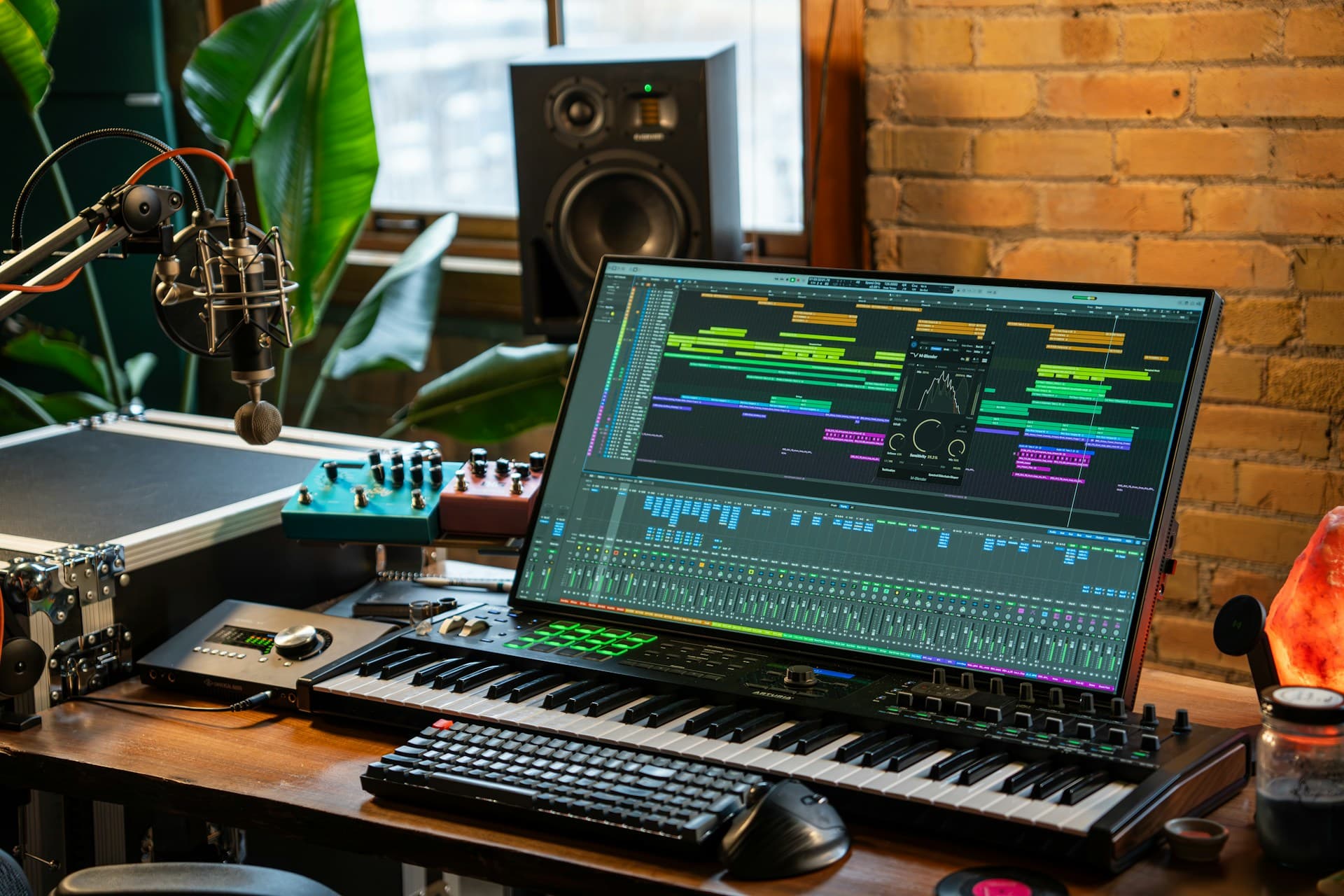 Audio production workstation for CTRL Studios bespoke music composition and podcast sound design