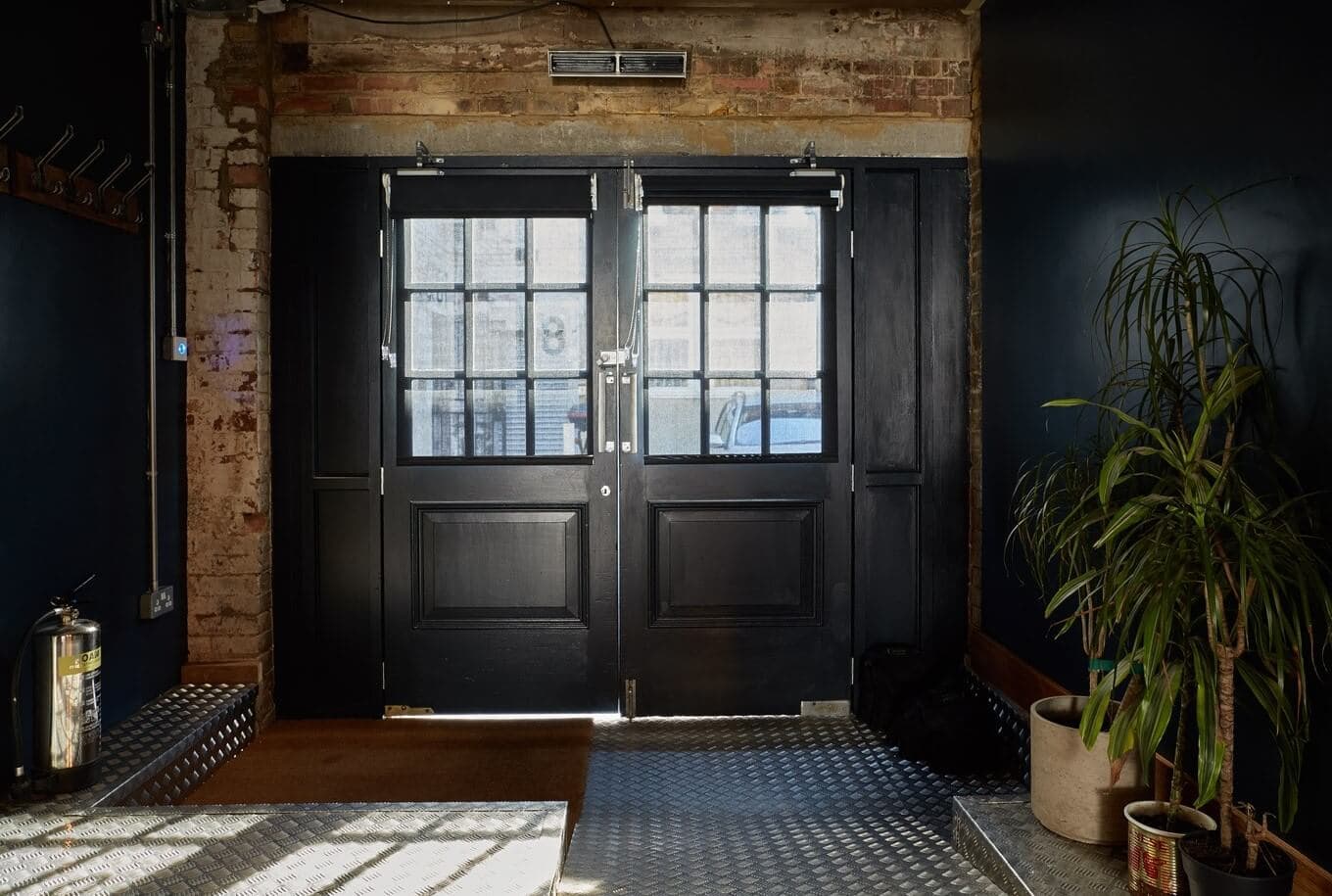 The Warehouse entrance and production access at CTRL Clapton
