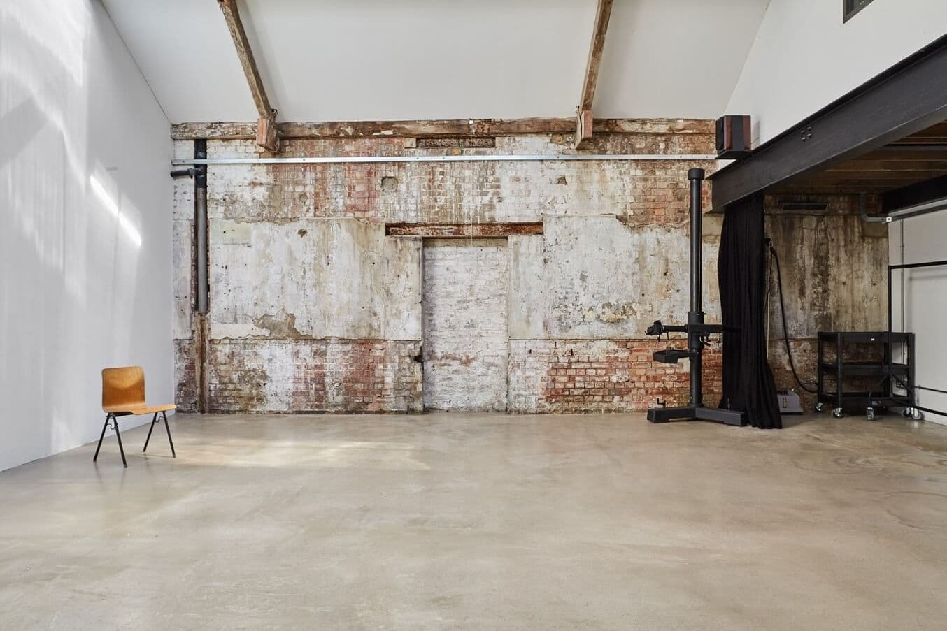 The Warehouse textured brick wall production angle at CTRL Clapton