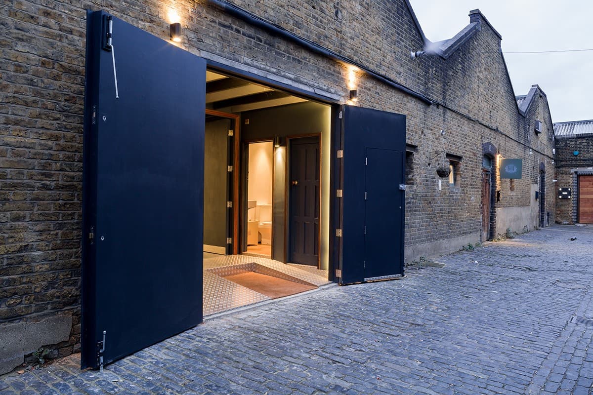CTRL Clapton studio entrance at The Tram Depot in Hackney E5