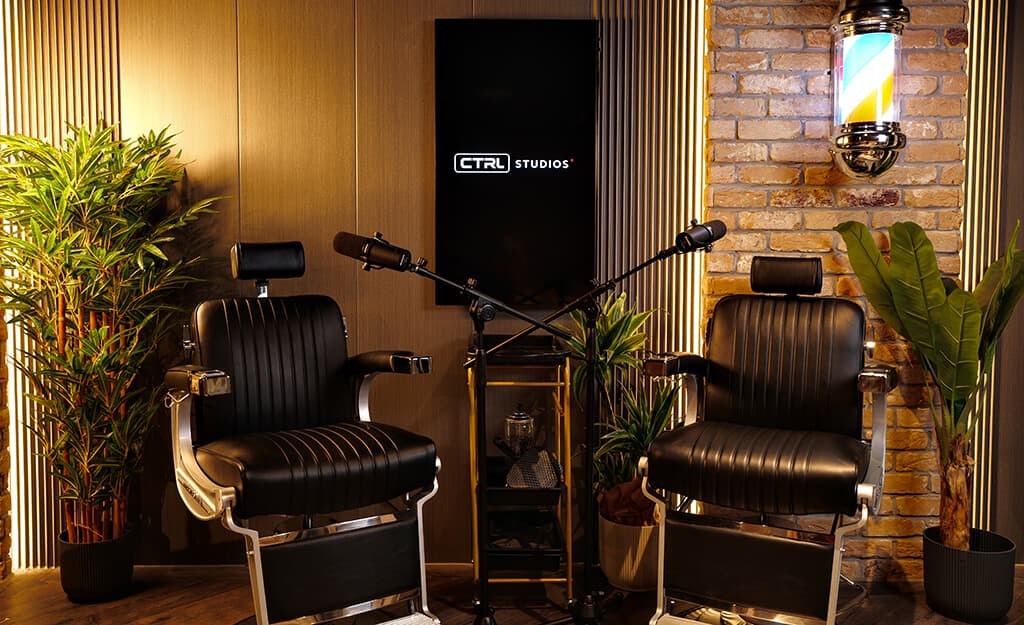 The Cut barbershop-inspired podcast set at CTRL Old Street