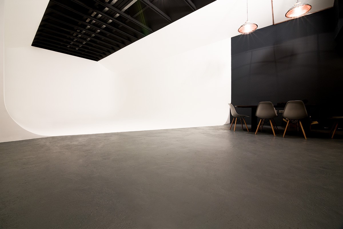The Infinity Cove London white cyclorama studio at CTRL Clapton in Hackney