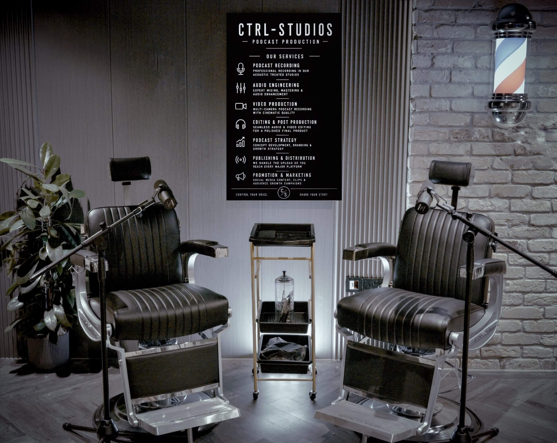 The Cut barbershop-inspired podcast set at CTRL Old Street